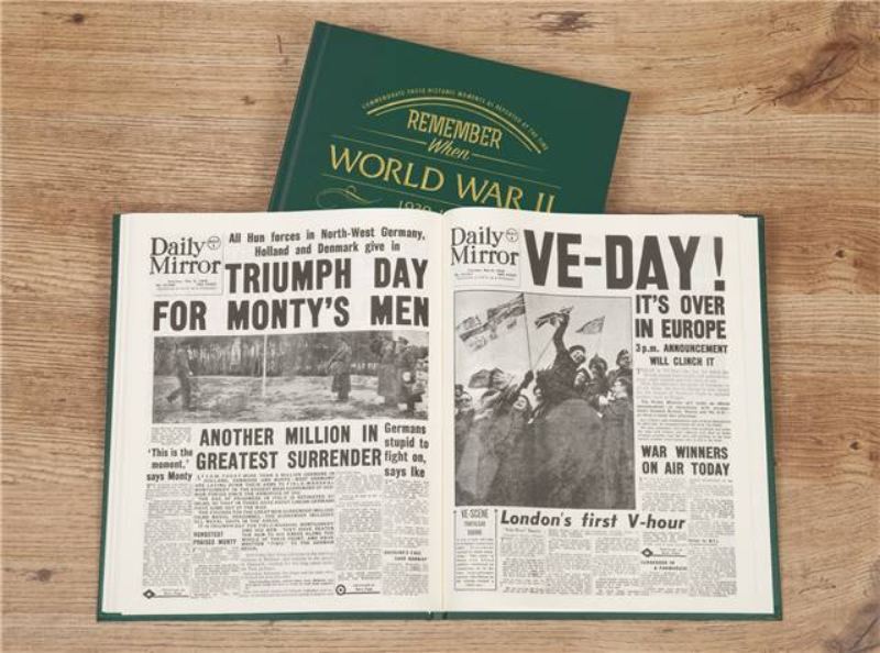 Newspaper WW2 Book - Leatherette Cover product image