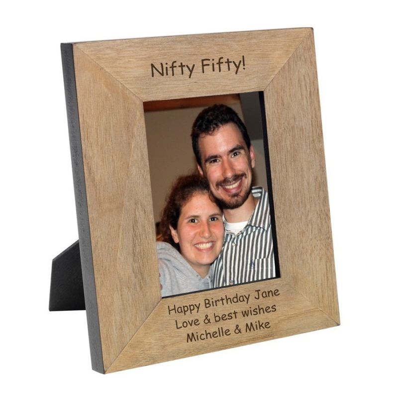 Nifty Fifty Wood Photo Frame 6 x 4 product image
