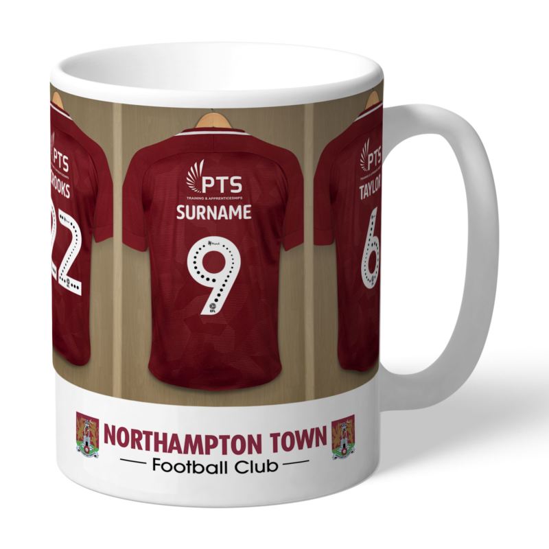 Personalised Northampton Town FC Dressing Room Mug - The Personalised