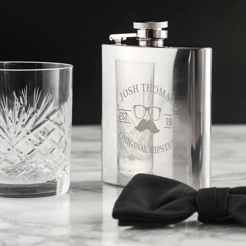 Original Hipster's Silver Hip Flask product image