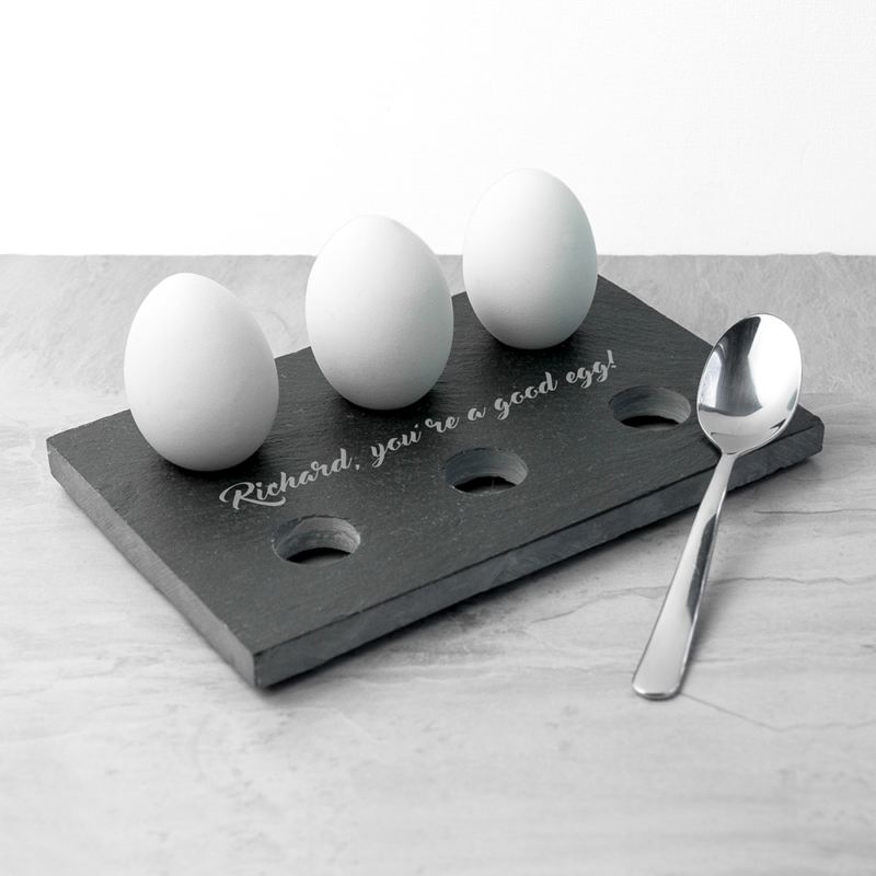 Personalised Slate Egg Holder product image
