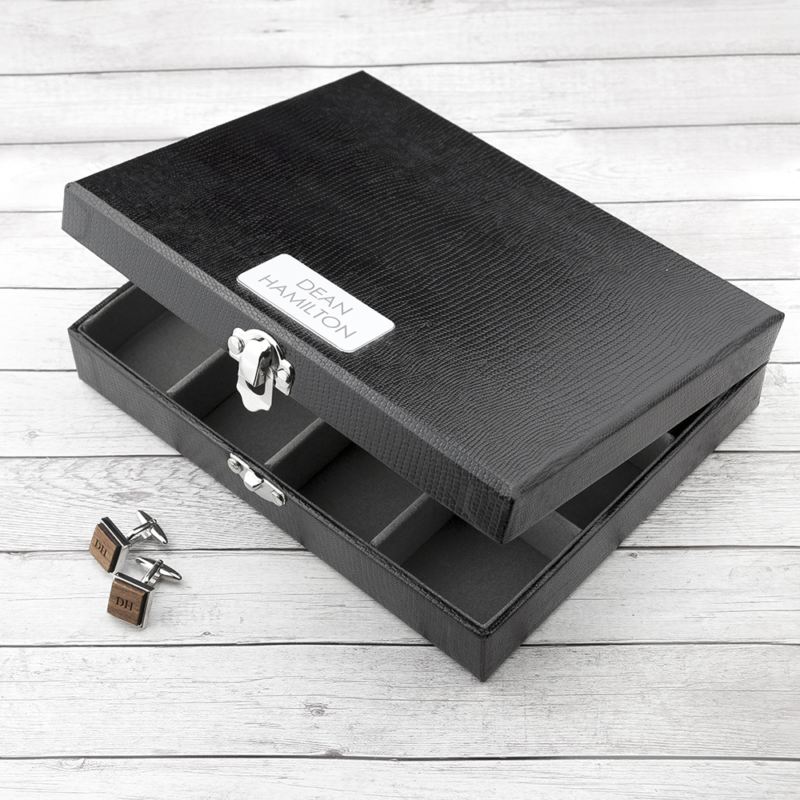 Personalised 12 Compartment Cufflink Box product image