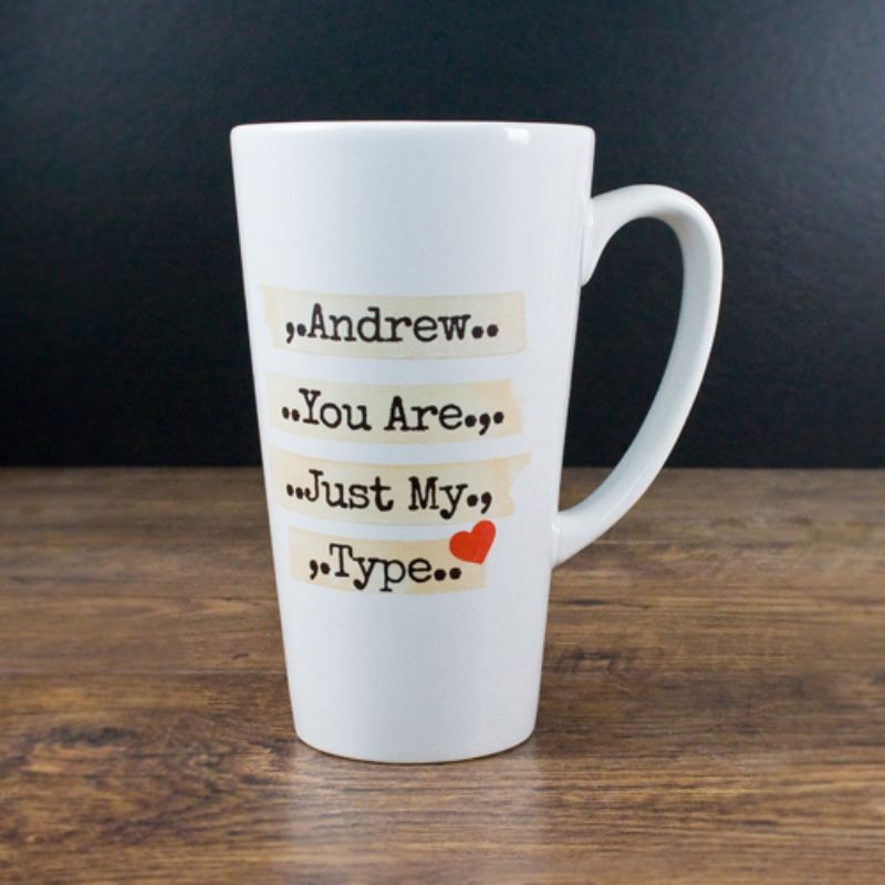 You're Just My Type Romantic Latte Mug product image