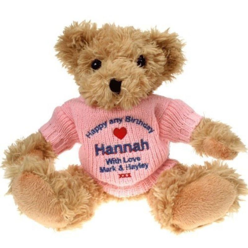 Personalised 30th Birthday Light Brown Teddy Bear product image