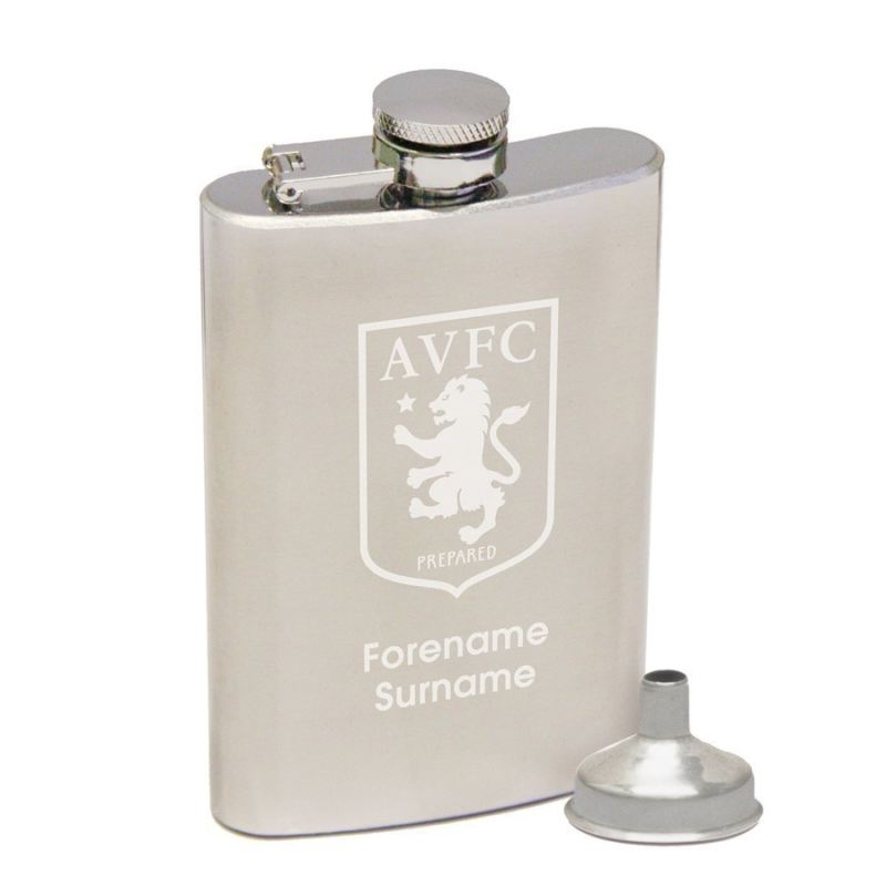 Personalised Aston Villa Football Club Hip Flask product image