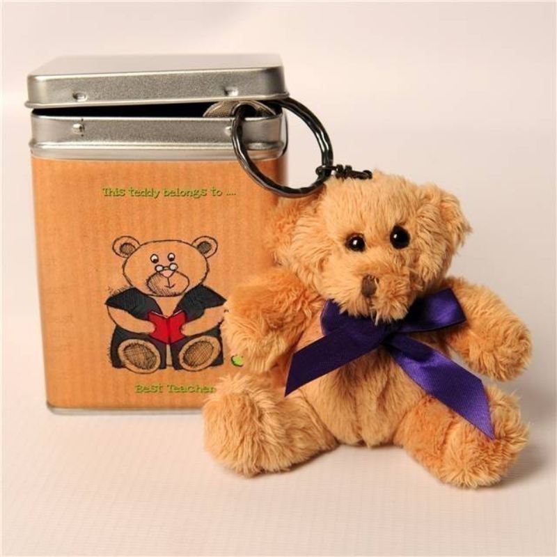 personalised teddy in a tin