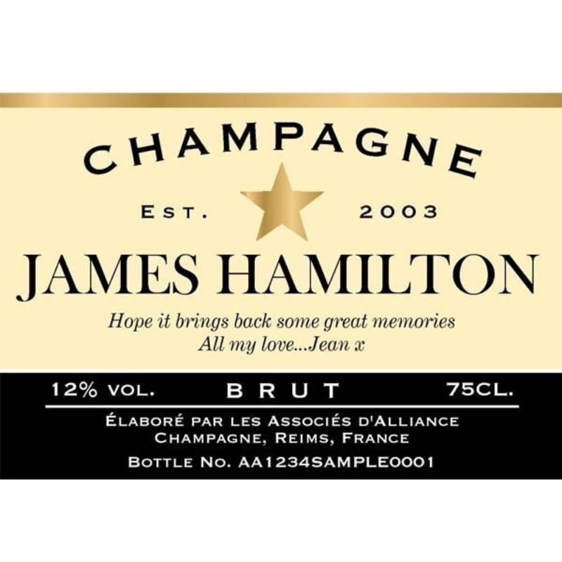 Personalised Champagne and Newspaper product image