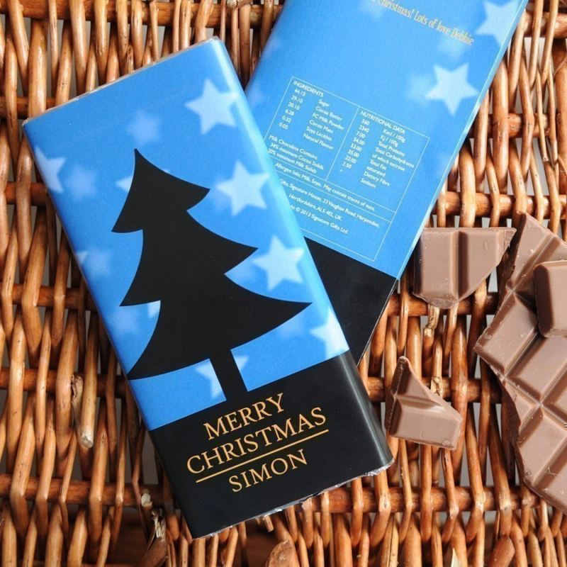 Personalised Christmas Chocolate Bar - Tree product image