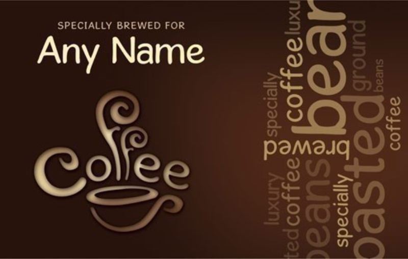 Personalised Coffee Lovers Mug Coffee Bean Design product image