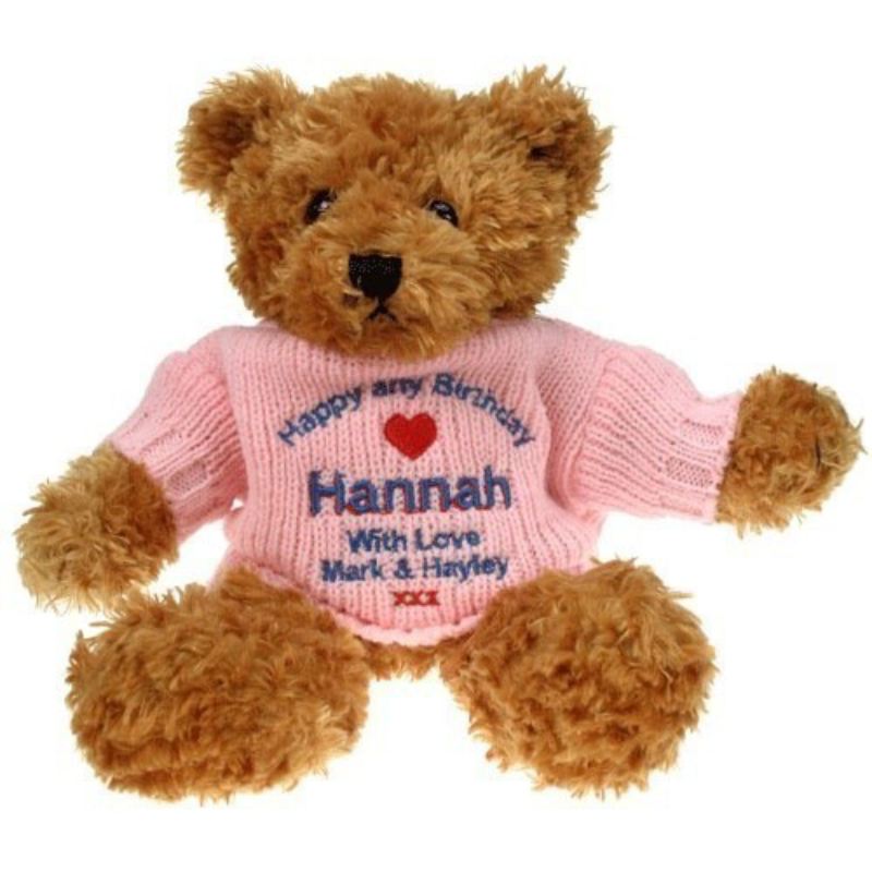 Personalised Embroidered 30th Birthday Brown Teddy Bear product image