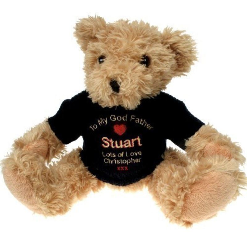 Personalised God Father Light Brown Teddy Bear product image