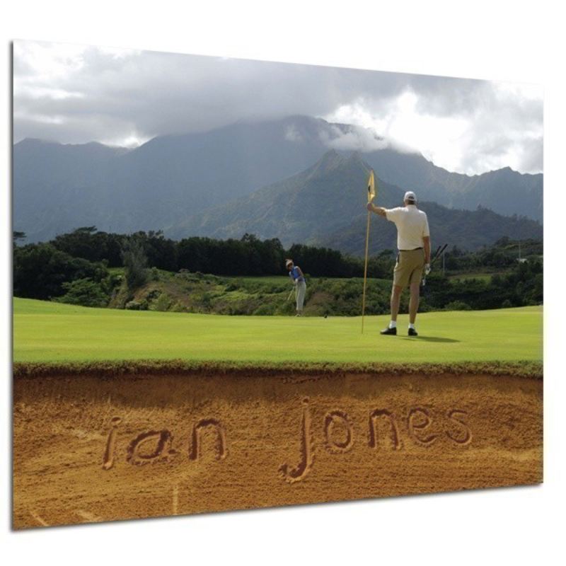 Personalised Golf Bunker Framed Poster product image