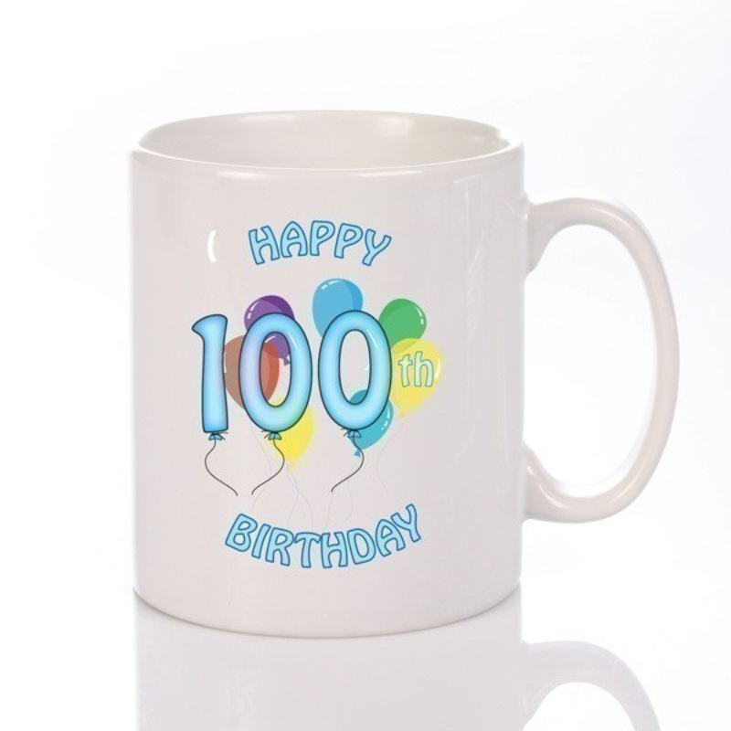 Personalised Happy 100th Birthday Boy Mug product image