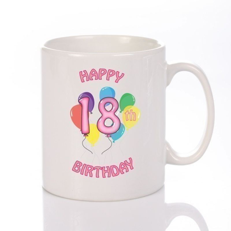 Personalised Happy 18th Birthday Girl Mug product image