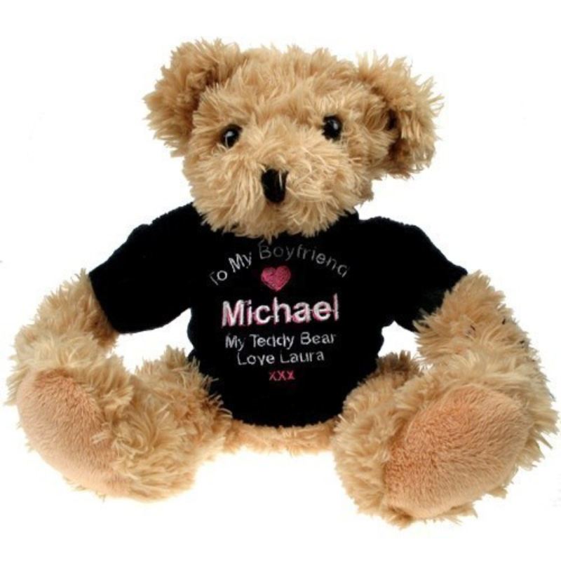 Personalised Light Brown Teddy Bear: Boyfriend product image