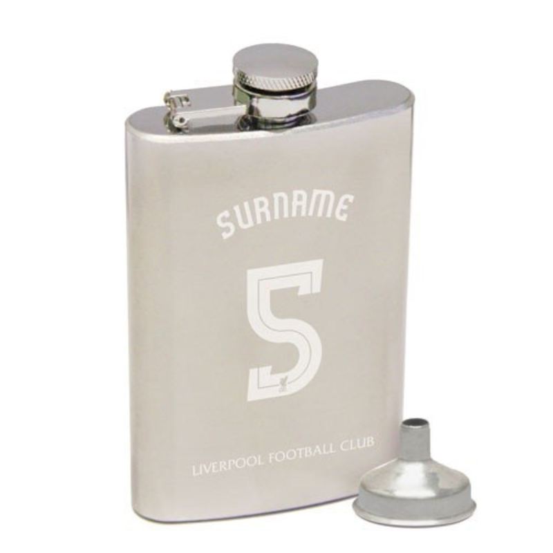 Personalised Liverpool Shirt Hip Flask product image