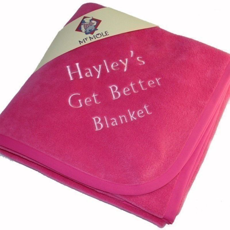 Personalised Message Blanket More Colours Available The