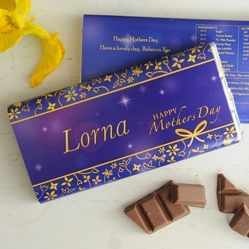 personalised mothers day chocolate