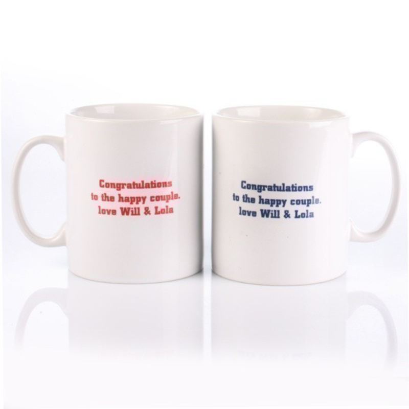 Personalised Mr & Mrs Little Heart Mugs product image
