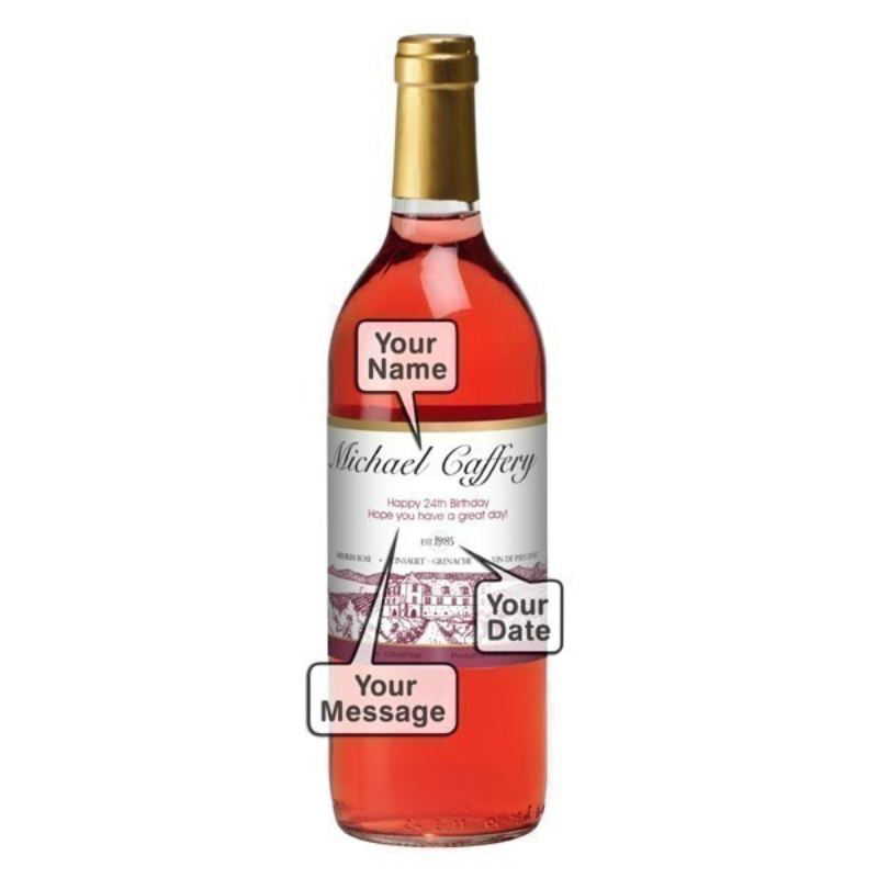 Personalised Rose Wine product image
