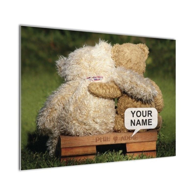 Personalised Teddy Bear Poster The Personalised Gift Shop