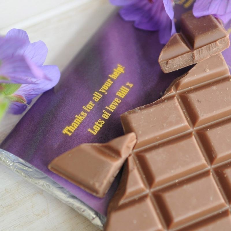 Personalised Thank You Chocolate Bar product image