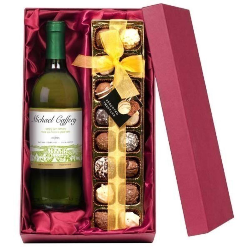Personalised Wine and Chocolate Gift Set product image