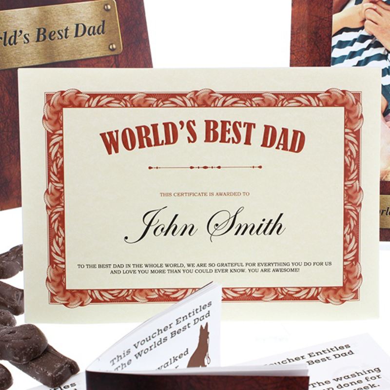 Personalised Worlds Best Dad Gift Box The Personalised Gift Shop