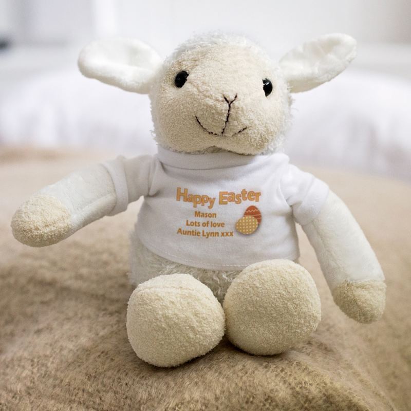 Personalised Easter Lamb Soft Toy product image