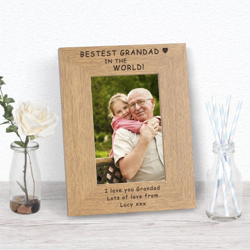 Bestest Grandad in the World Wood Frame 6 x 4 product image