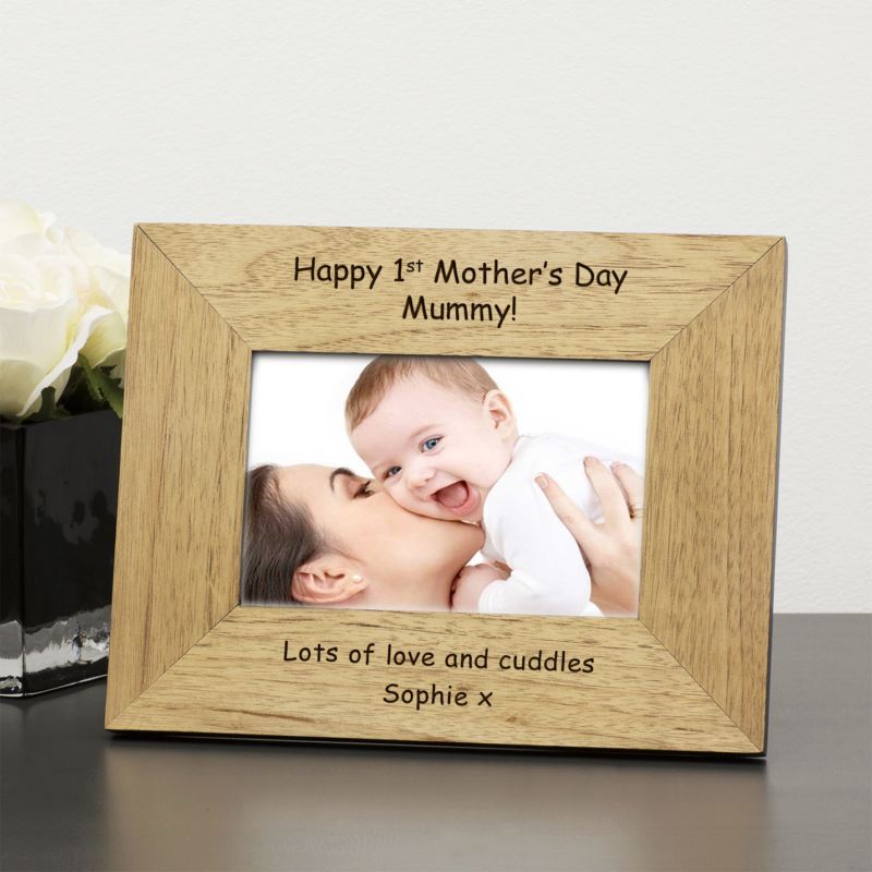 Happy 1st Mother's Day Mummy! Wood Frame 6 x 4 product image