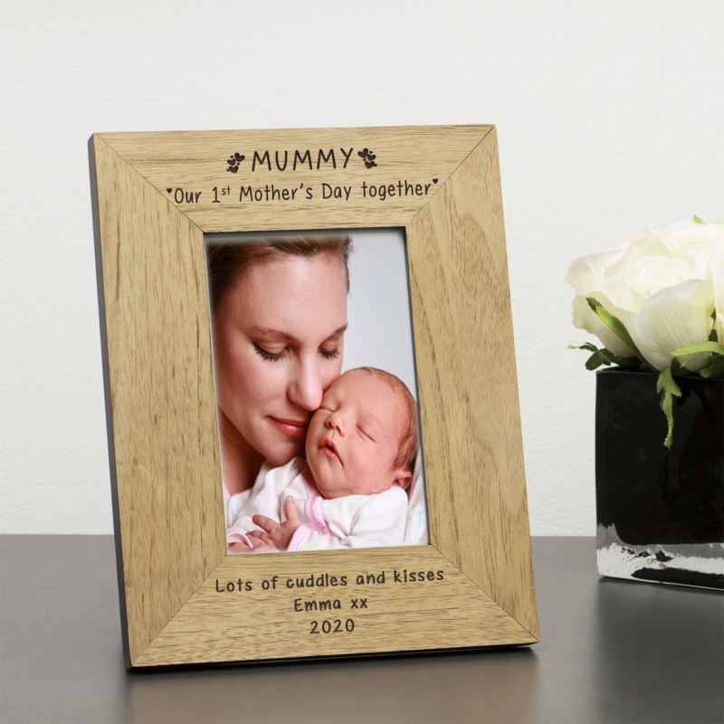 MUMMY Our 1st Mother's Day together Wood Frame 6 x 4 product image