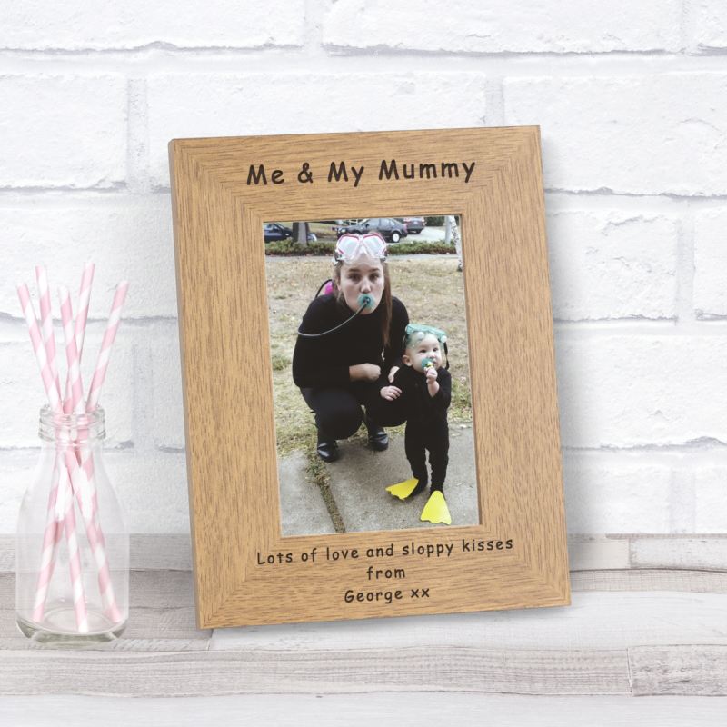 Me & My Mummy Wood Frame 6 x 4 product image