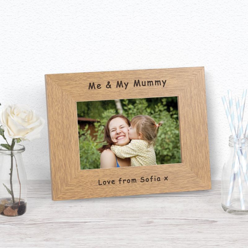 Me & My Mummy Wood Frame 6 x 4 product image
