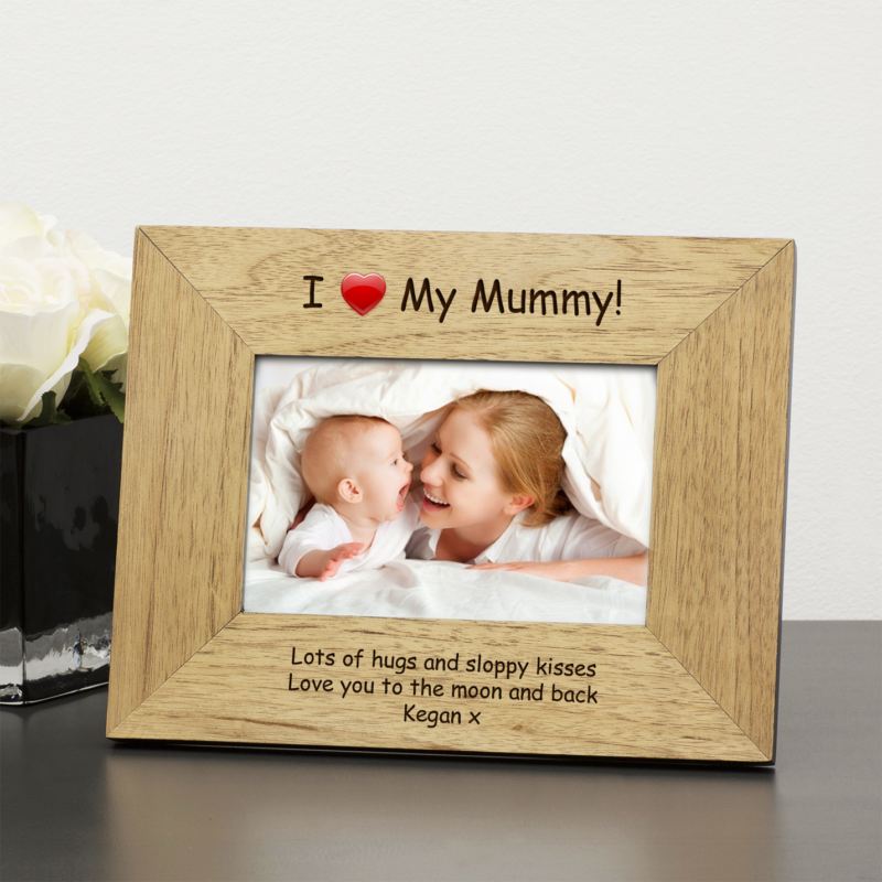I (Heart) My Mummy Wood Frame 6 x 4 product image