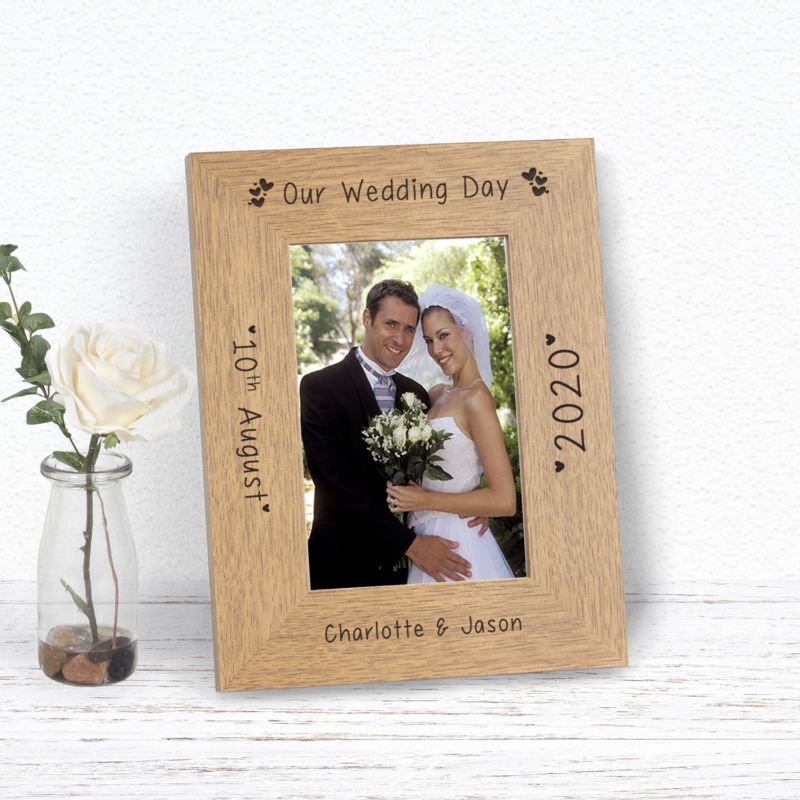Our Wedding Day Wood Frame 6 x 4 product image