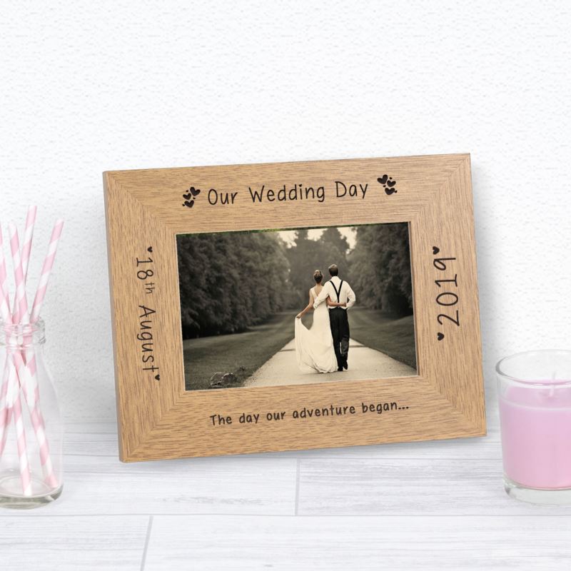 Our Wedding Day Wood Frame 6 x 4 product image