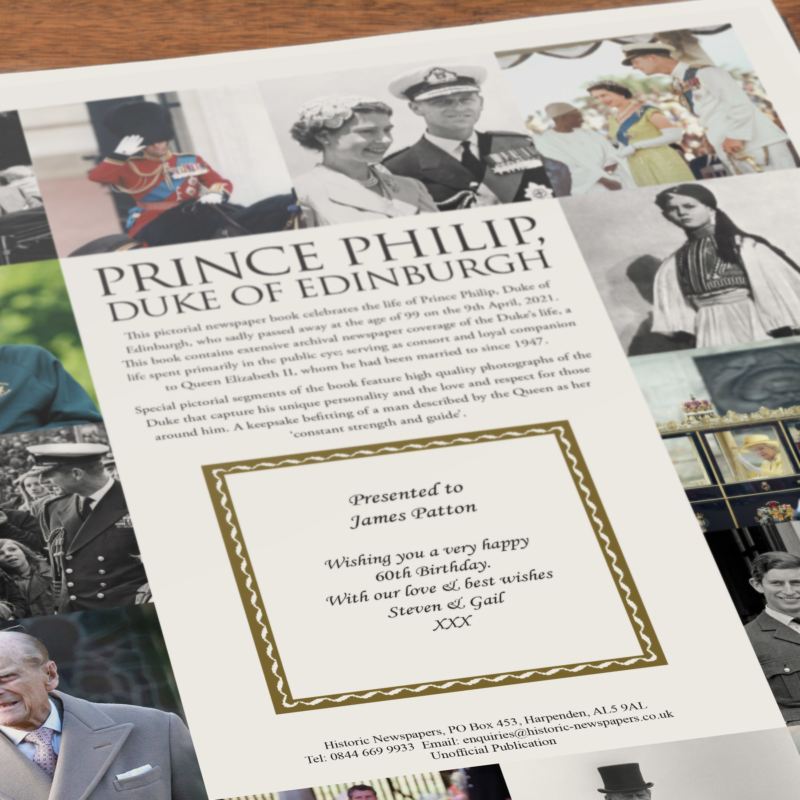 Prince Philip – A Pictorial Newspaper Book product image