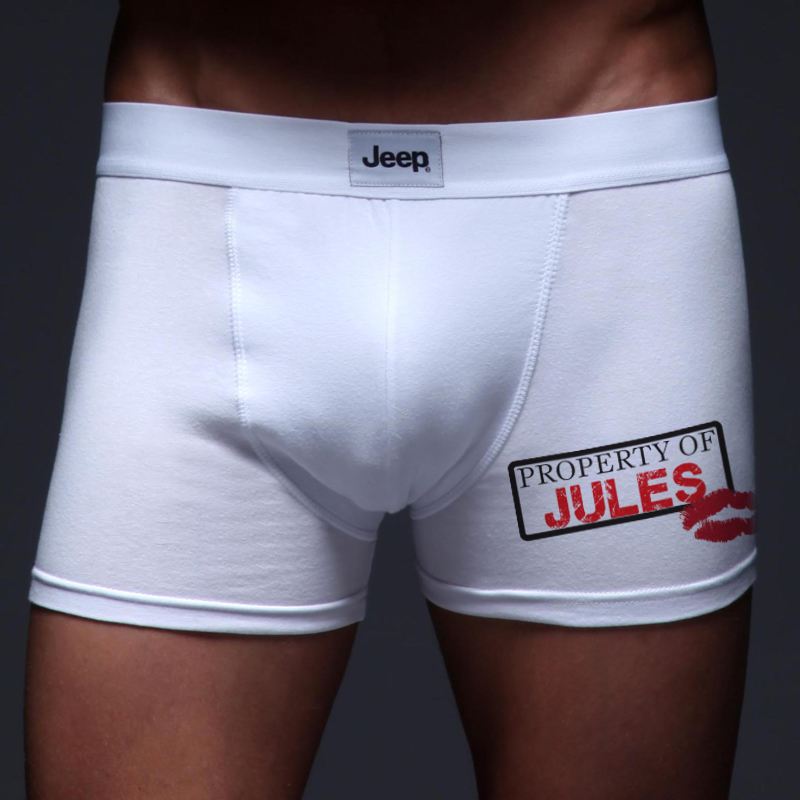 Personalised Property Of Male Boxer Shorts product image