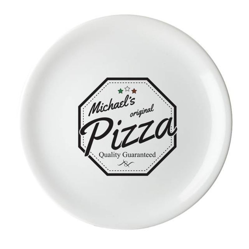 Quality Guaranteed Ceramic Pizza Plate The Personalised Gift Shop