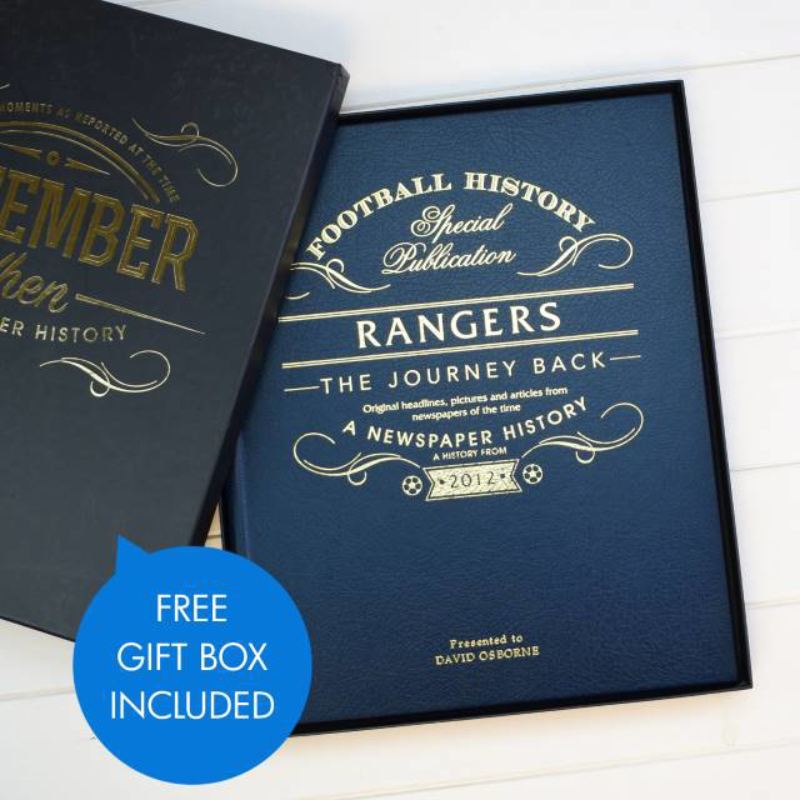 Personalised Rangers Football Book: The Journey Back product image