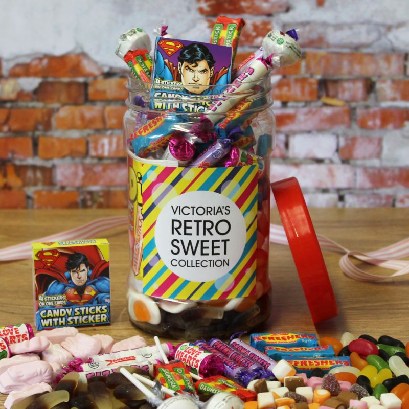 Personalised Retro Sweetie Jar product image