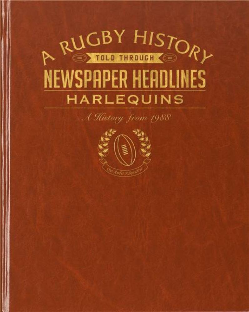 Rugby Newspaper Harlequins Book - Leatherette Cover product image