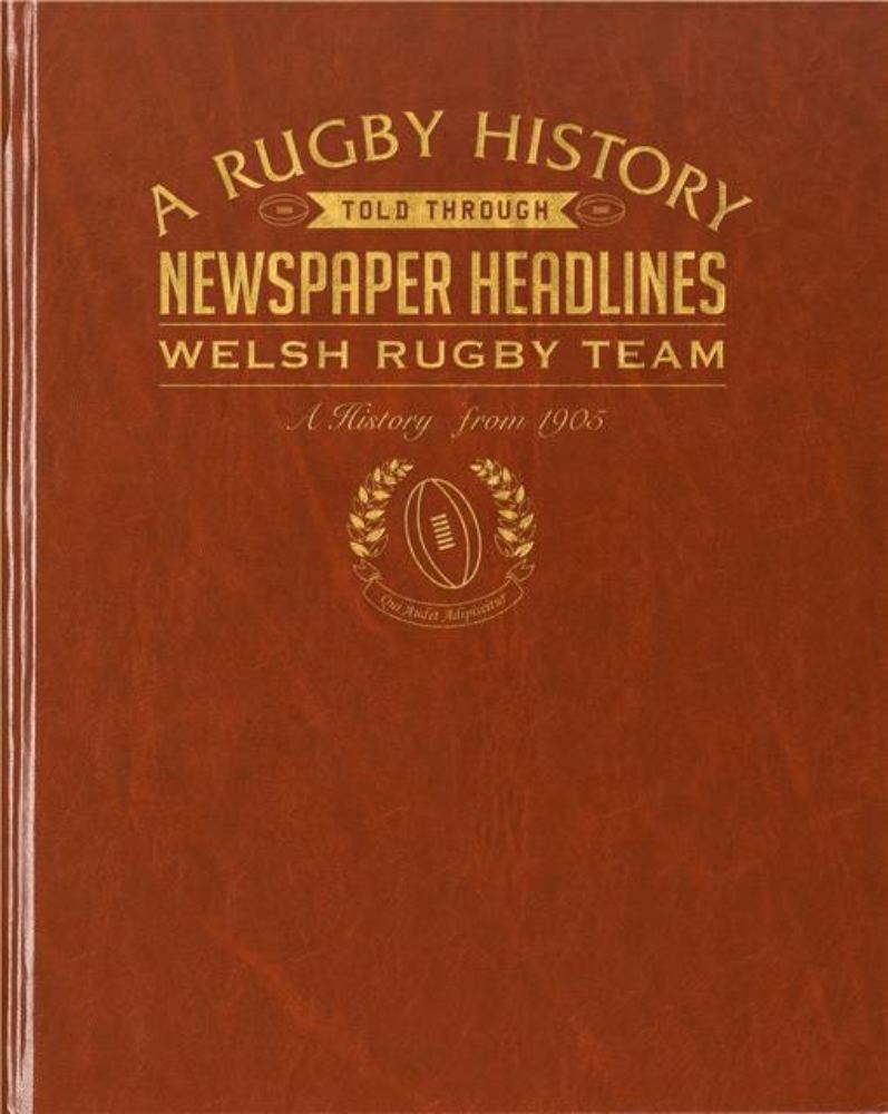 Rugby Newspaper History of Welsh Rugby Book - Leatherette Cover product image