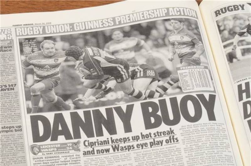 Rugby Newspaper London Wasps book - Brown Leatherette  product image