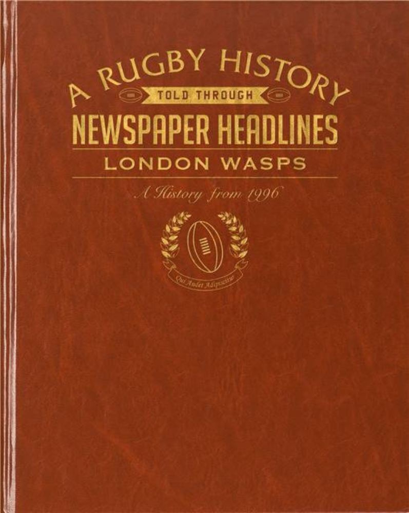 Rugby Newspaper London Wasps book - Brown Leatherette  product image