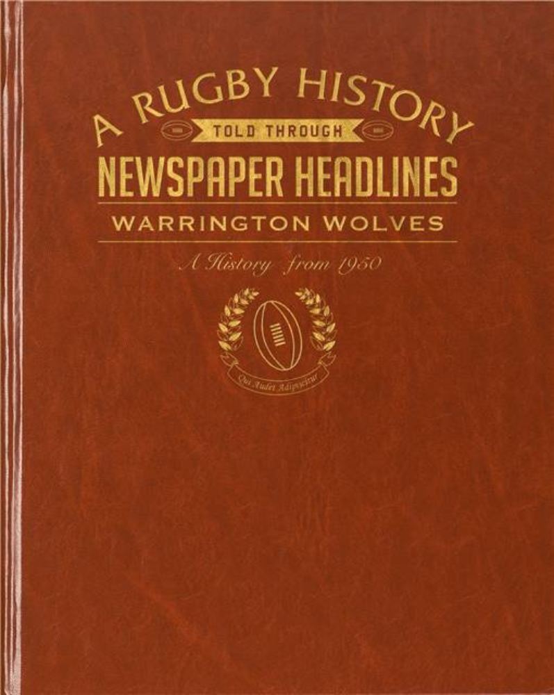 Rugby Newspaper Warrington Book - Leatherette Cover product image