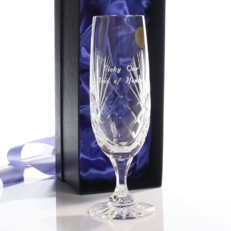 Single Crystal Champagne Flute The Personalised Gift Shop