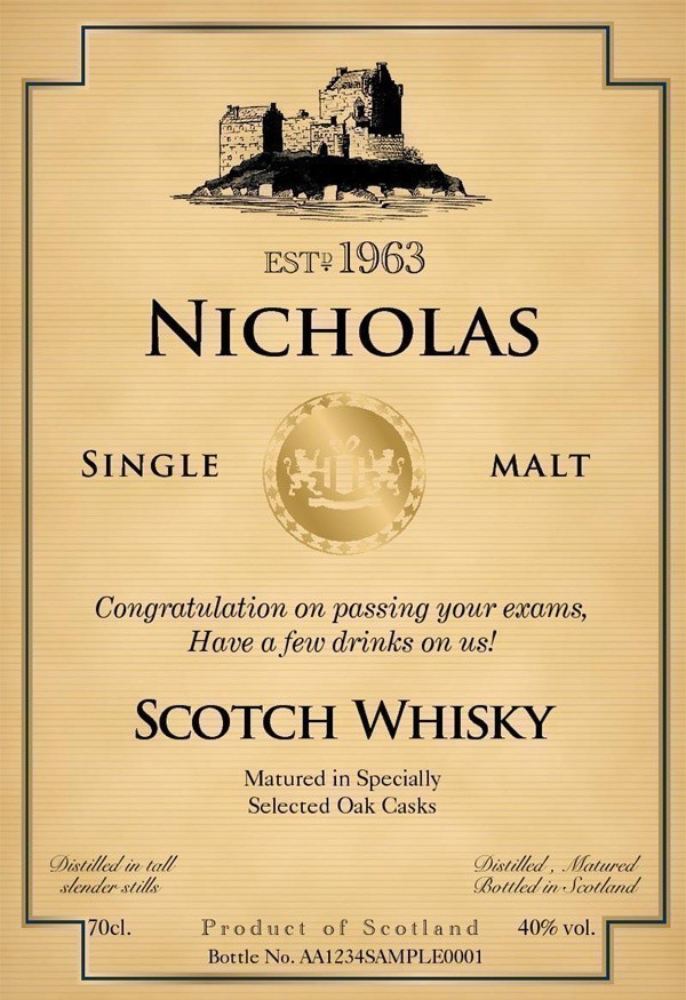 Single Malt Whisky and Newspaper Gift Set product image