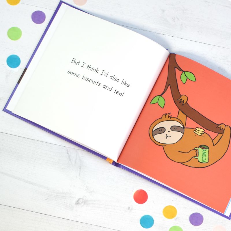 Personalised I’d Rather Be A Sloth Book product image